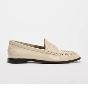 Ruched Leather Loafers